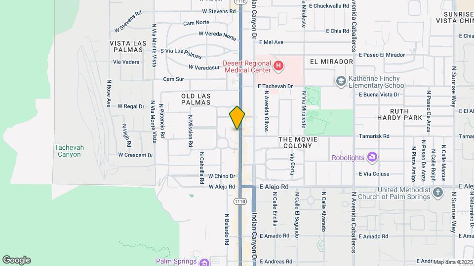 803 N Palm Canyon Dr Map and Location Details