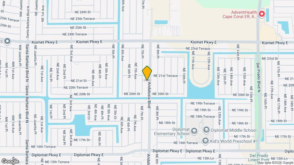2034 Andalusia Blvd Map and Location Details