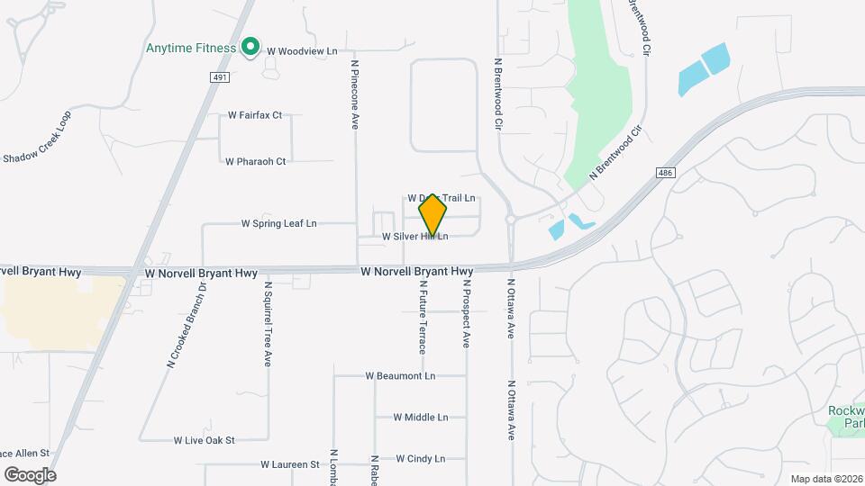 2164 W Silver Hill Ln Mapa y Detalles de la Ubicación