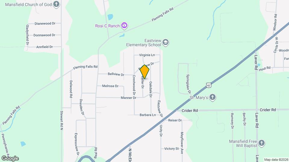 1132 Keller Dr Mapa y Detalles de la Ubicación