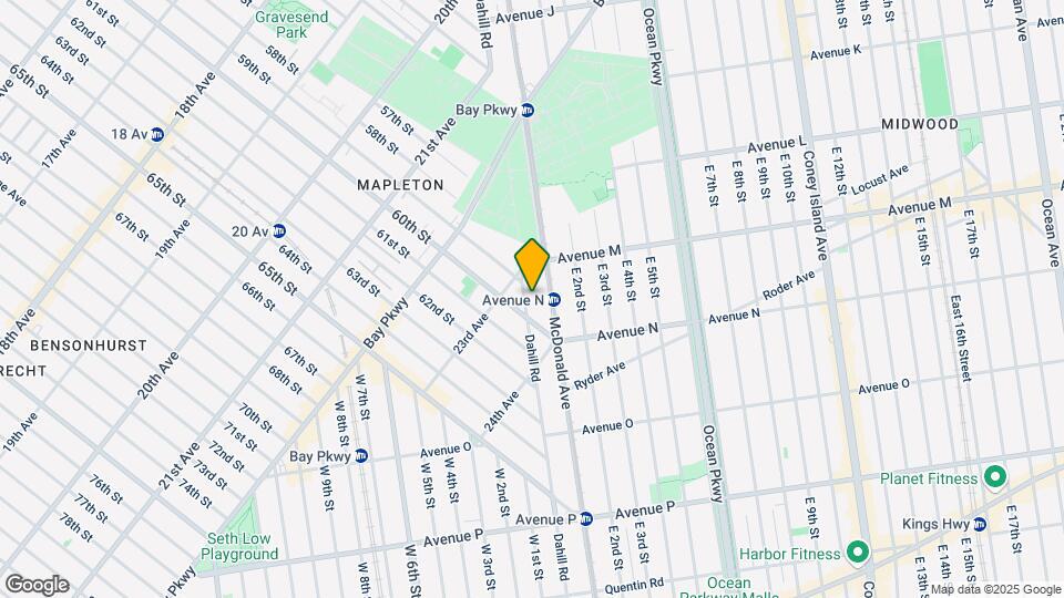 1341 Dahill Rd Map and Location Details