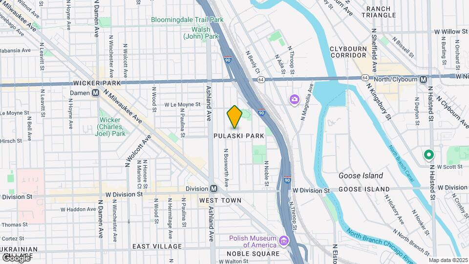 1406 N Greenview Ave Mapa y Detalles de la Ubicación