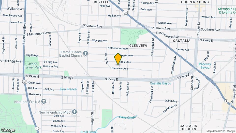 1712 Glenview Ave Map and Location Details