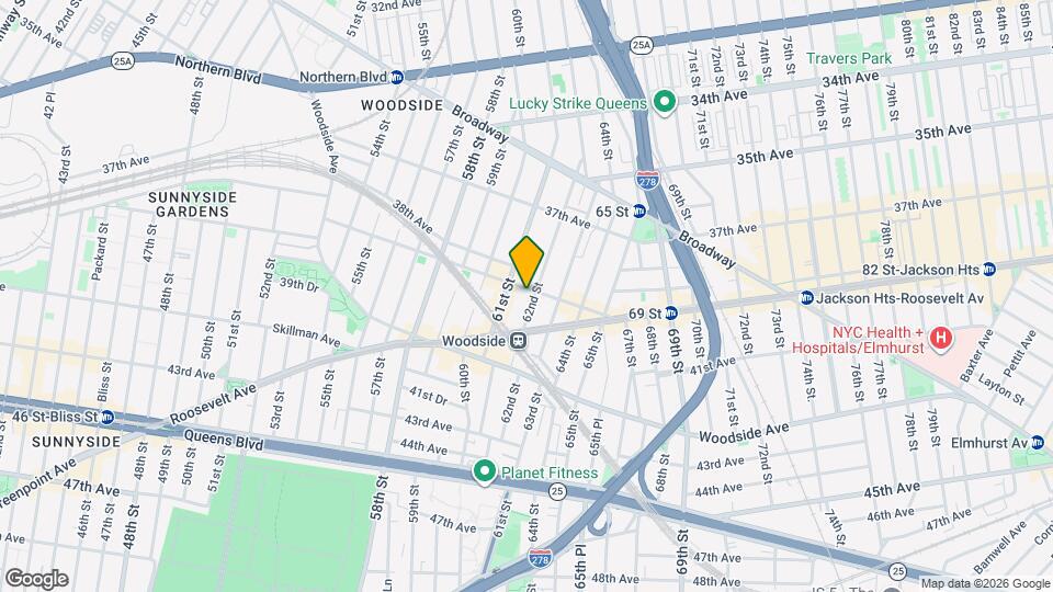 62 STREET Mapa y Detalles de la Ubicación