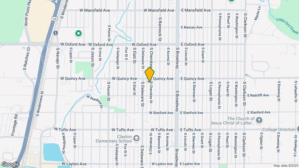 4325 S Cherokee St Map and Location Details