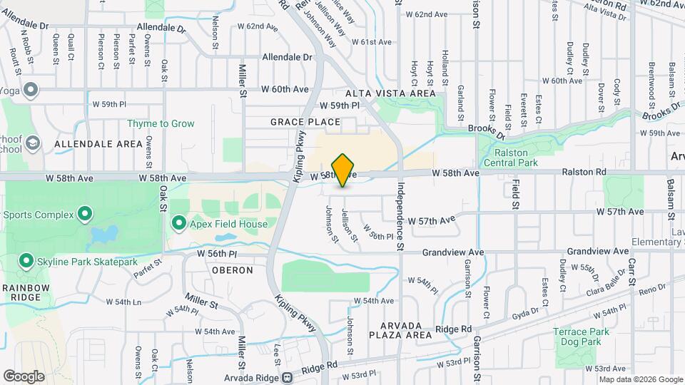 9801 W 57th Pl Map and Location Details