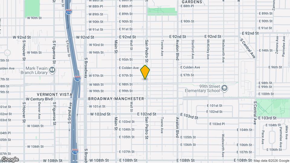 9721 San Pedro St, Unit Unit 4 Map and Location Details