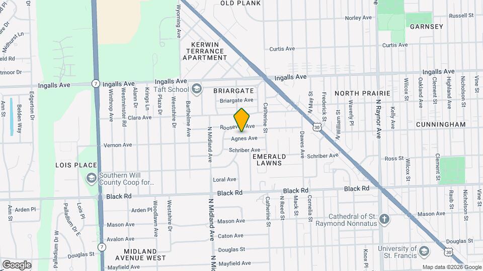 1221 Agnes Ave Map and Location Details