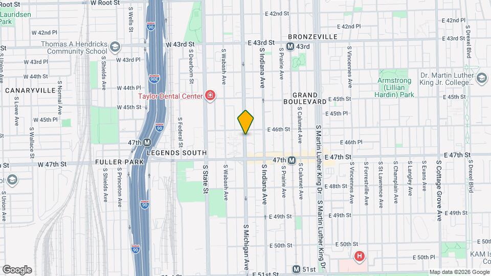 4625 S Michigan Ave Map and Location Details