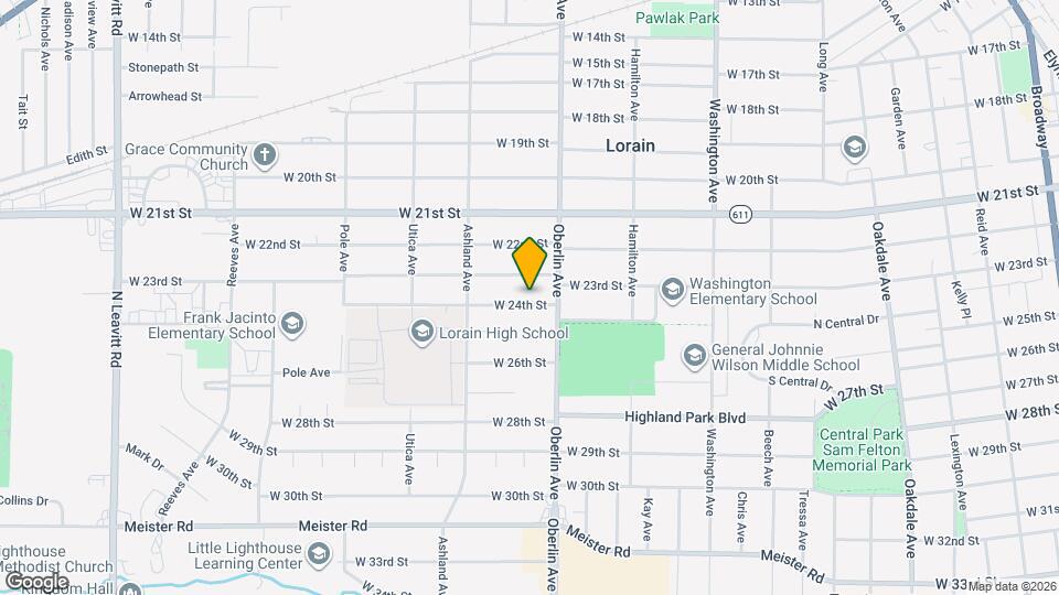 1218 W 24th St Map and Location Details