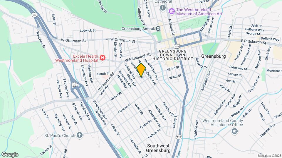 216 Seminary Ave, Unit Garage Map and Location Details