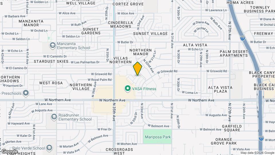 8124 N 33rd Dr Map and Location Details