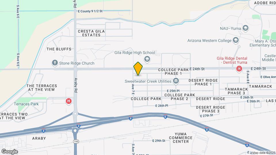 7132 E 24th Ln Map and Location Details