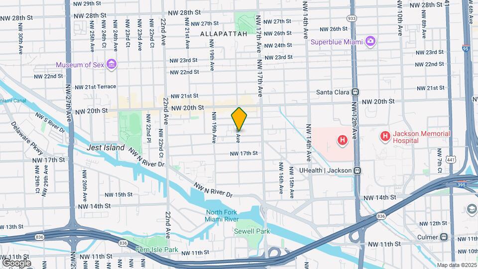 1847 NW 18th Ave Map and Location Details