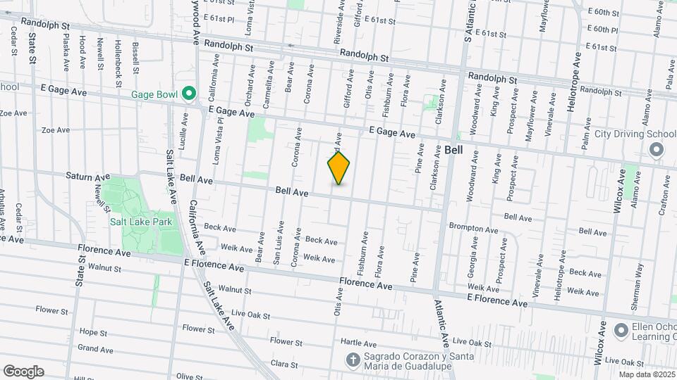 6710 Gifford Ave Mapa y Detalles de la Ubicación