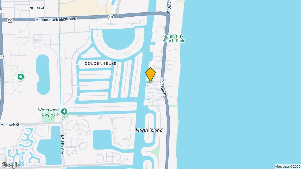 2081 S Ocean Dr-Unit -411 Map and Location Details