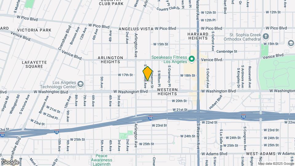 1828 S Van Ness Ave Mapa y Detalles de la Ubicación