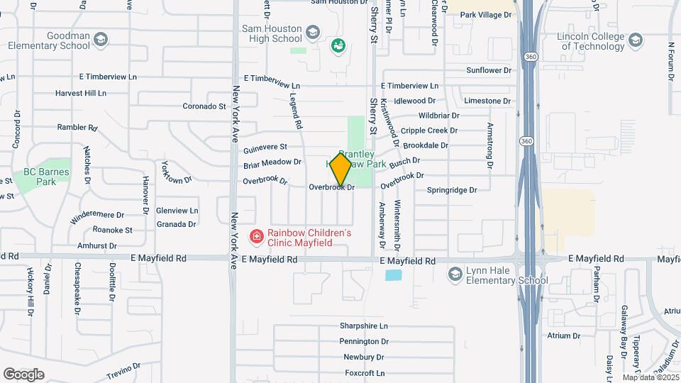 2106 Overbrook Dr Map and Location Details