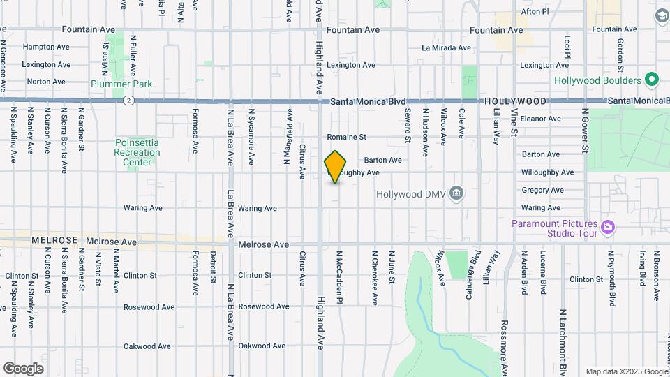 835 N McCadden Pl Map and Location Details