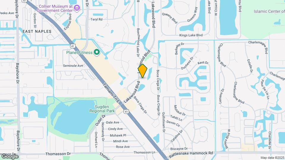 4195 Lakewood Blvd Map and Location Details