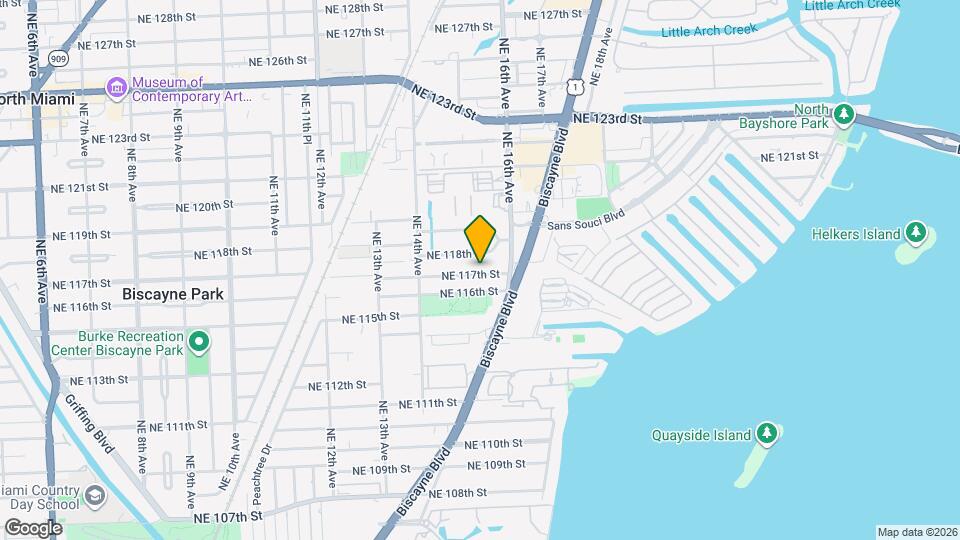 1531 NE 117th St Map and Location Details