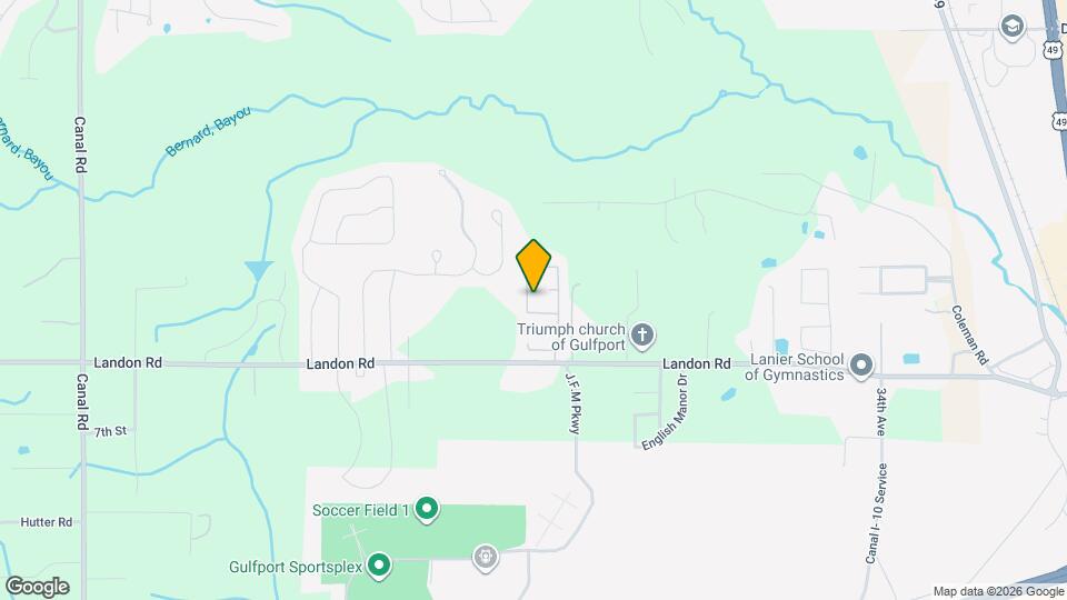 10601 Roundhill Dr Map and Location Details