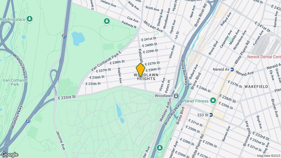 274 E 235th St Map and Location Details