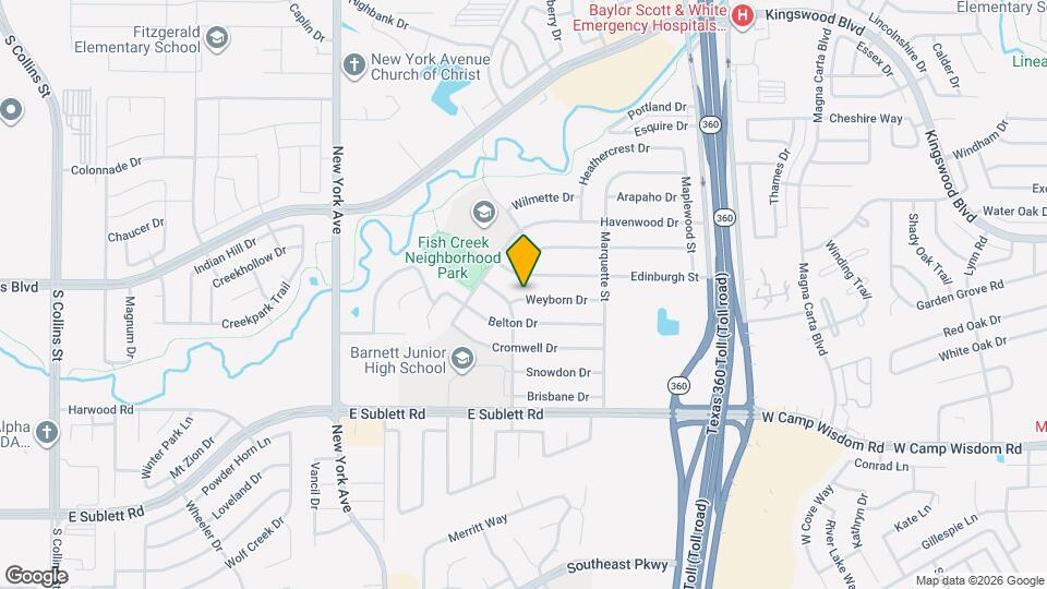 2305 Weyborn Dr Map and Location Details