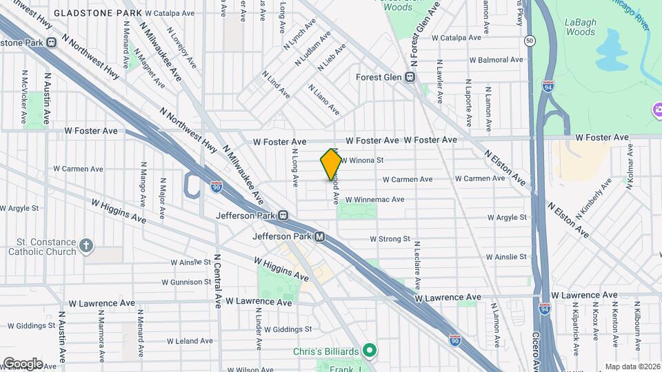 5054 N Lockwood Ave Map and Location Details