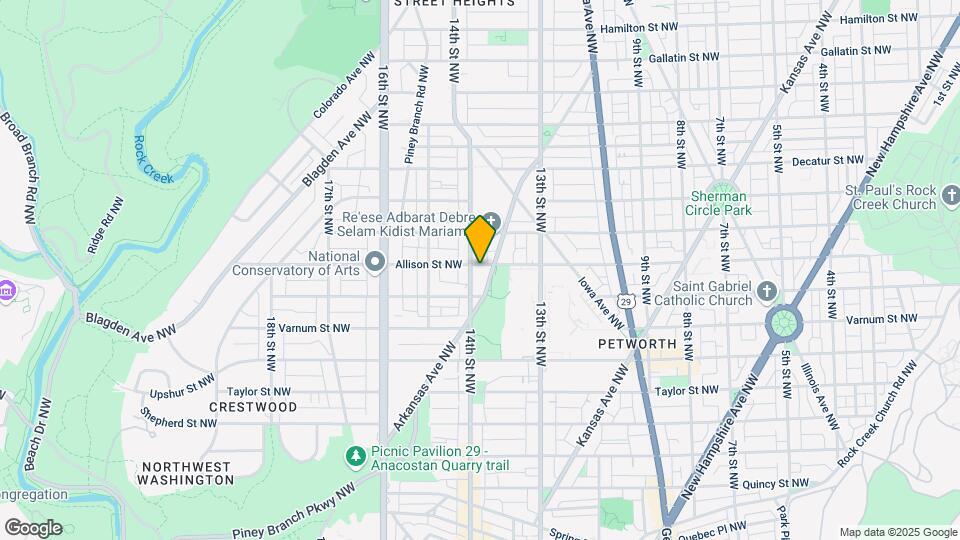 4225 14th St NW Map and Location Details
