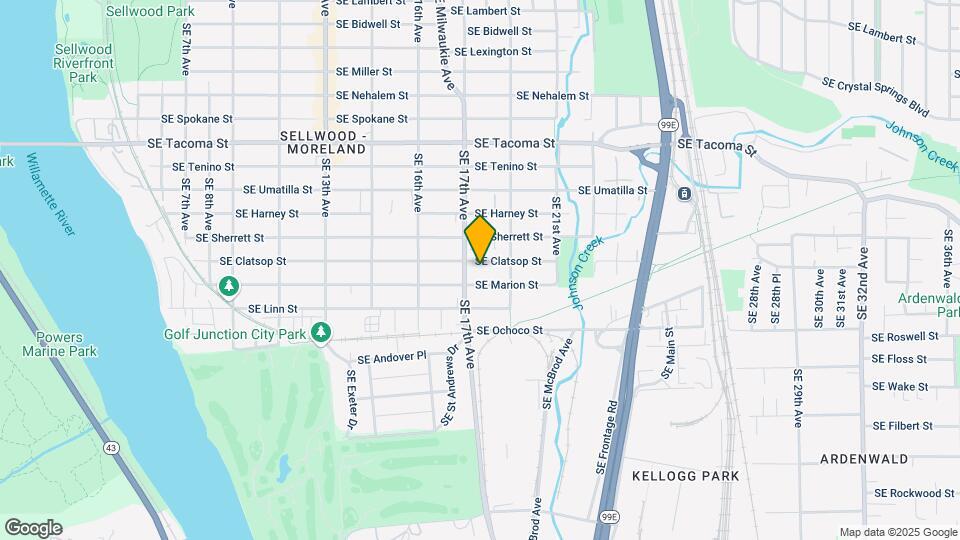 1728 SE Clatsop St Mapa y Detalles de la Ubicación