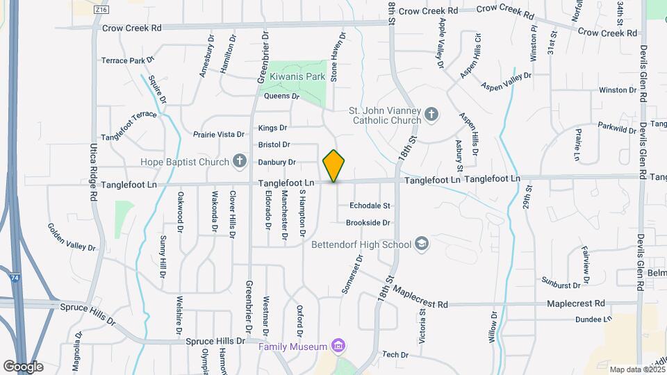 2107 Tanglefoot Ln Map and Location Details