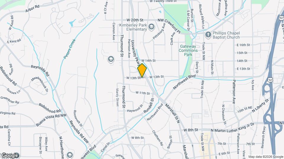 1016 W 13th St Map and Location Details