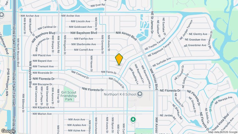313 NW Tyler Ave Map and Location Details