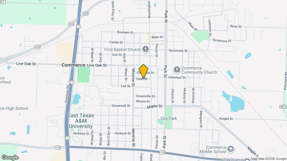 1313 Hunt St Map and Location Details