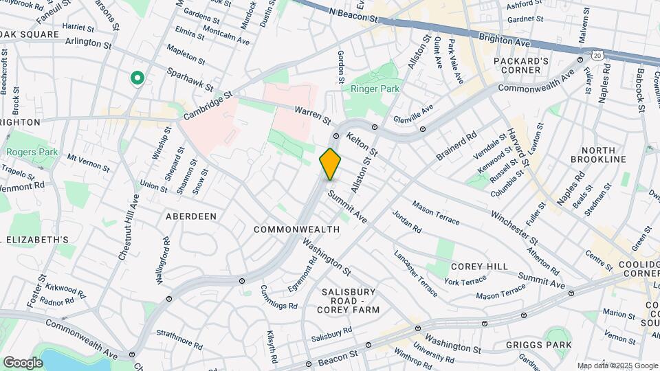 1496 Commonwealth Ave, Unit 6 Map and Location Details