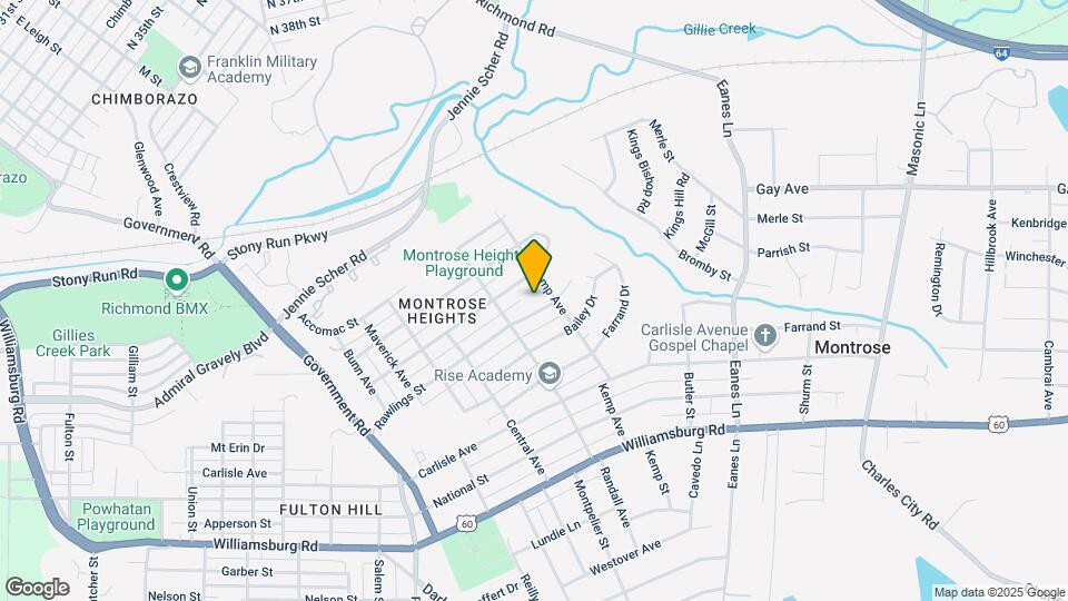 2214 Rawlings St Map and Location Details