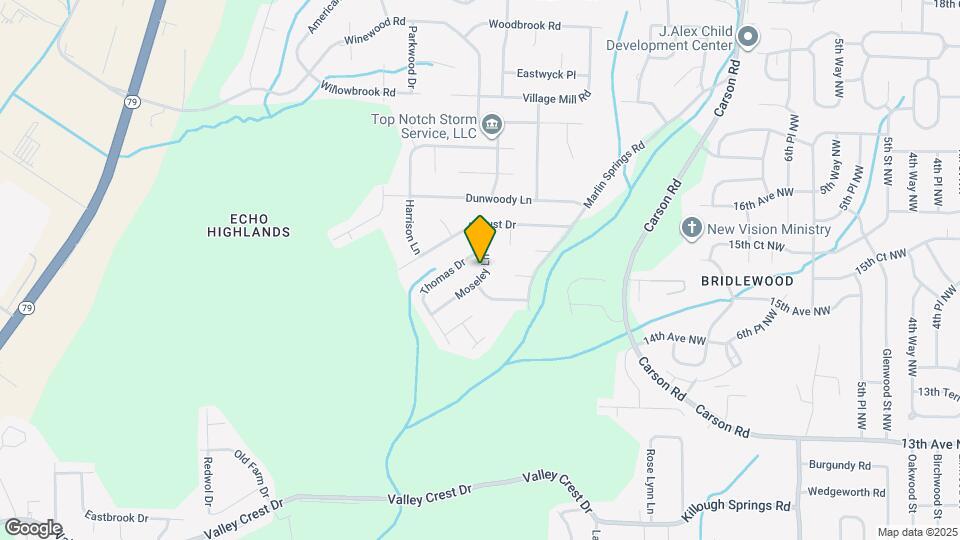 1536 Moseley Ln Map and Location Details