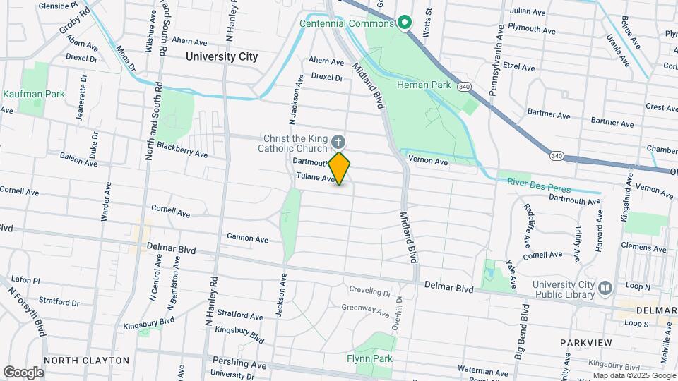 7321 Amherst Ave Map and Location Details