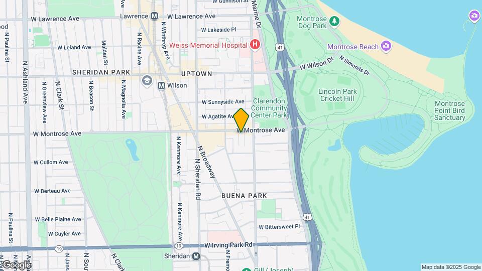 821 W Montrose Ave Mapa y Detalles de la Ubicación