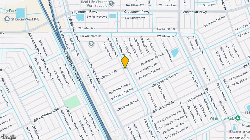 1757 SW Burlington St Map and Location Details