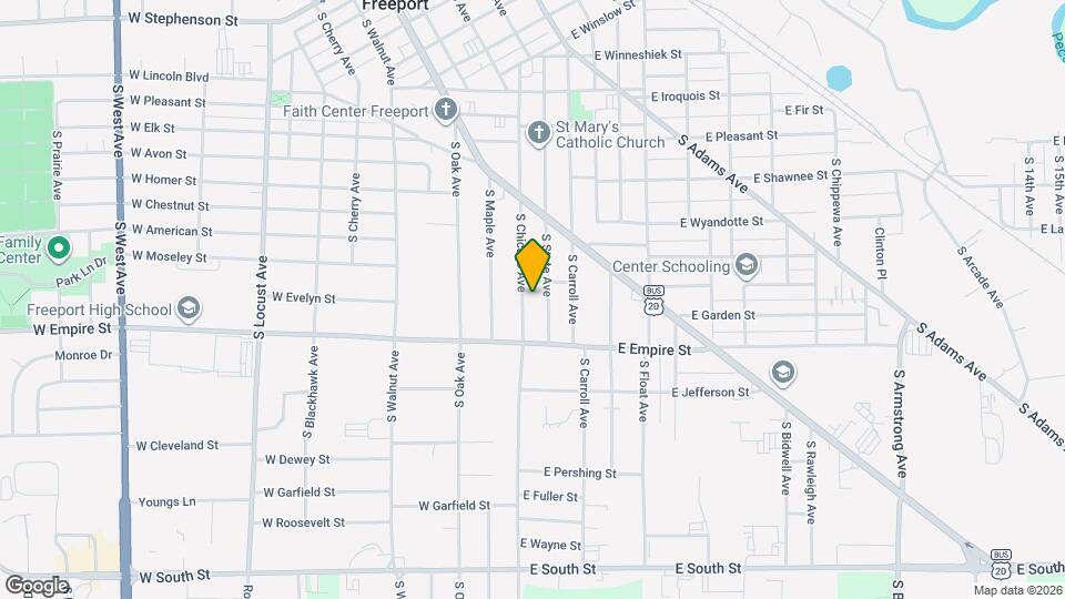 1219 1/2 S Chicago Ave Map and Location Details