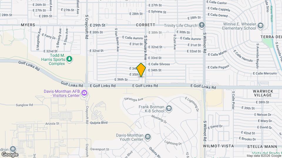 5840 E 36th St Map and Location Details