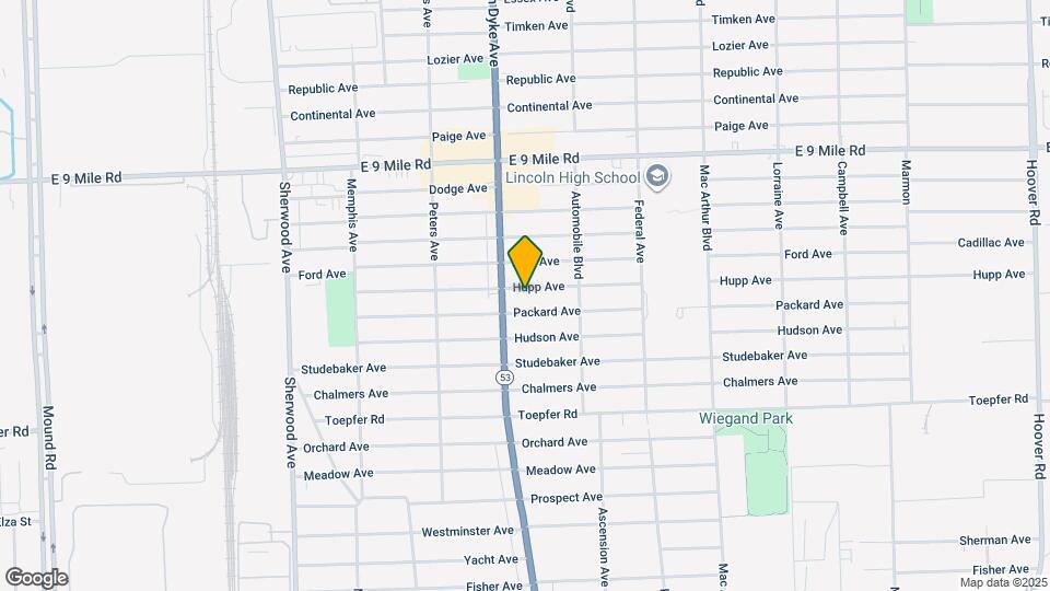 8036 Hupp Ave Map and Location Details