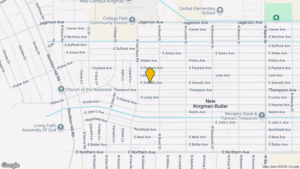 2150 E Snavely Ave Map and Location Details