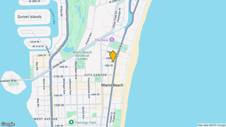 1800 Collins Ave, Unit 14C Map and Location Details