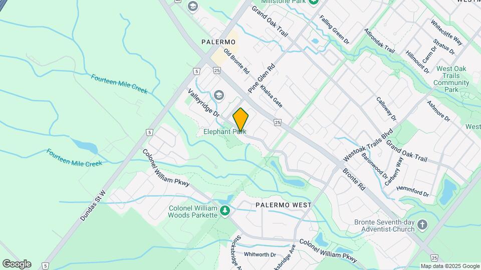 2490 Valleyridge Dr Map and Location Details