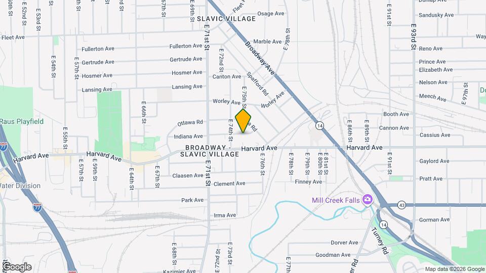 7424 Indiana Ave Map and Location Details