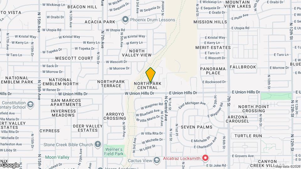 18624 N 2nd Ave Map and Location Details