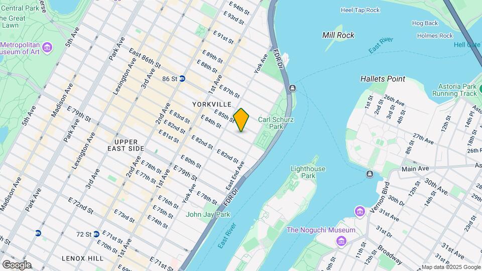 523-533 E 84th St. Mapa y Detalles de la Ubicación